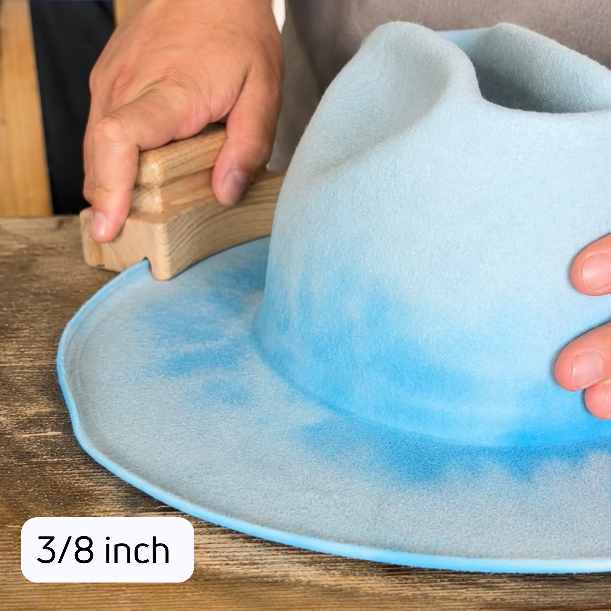 Straight Hat Brim Curler Demonstration