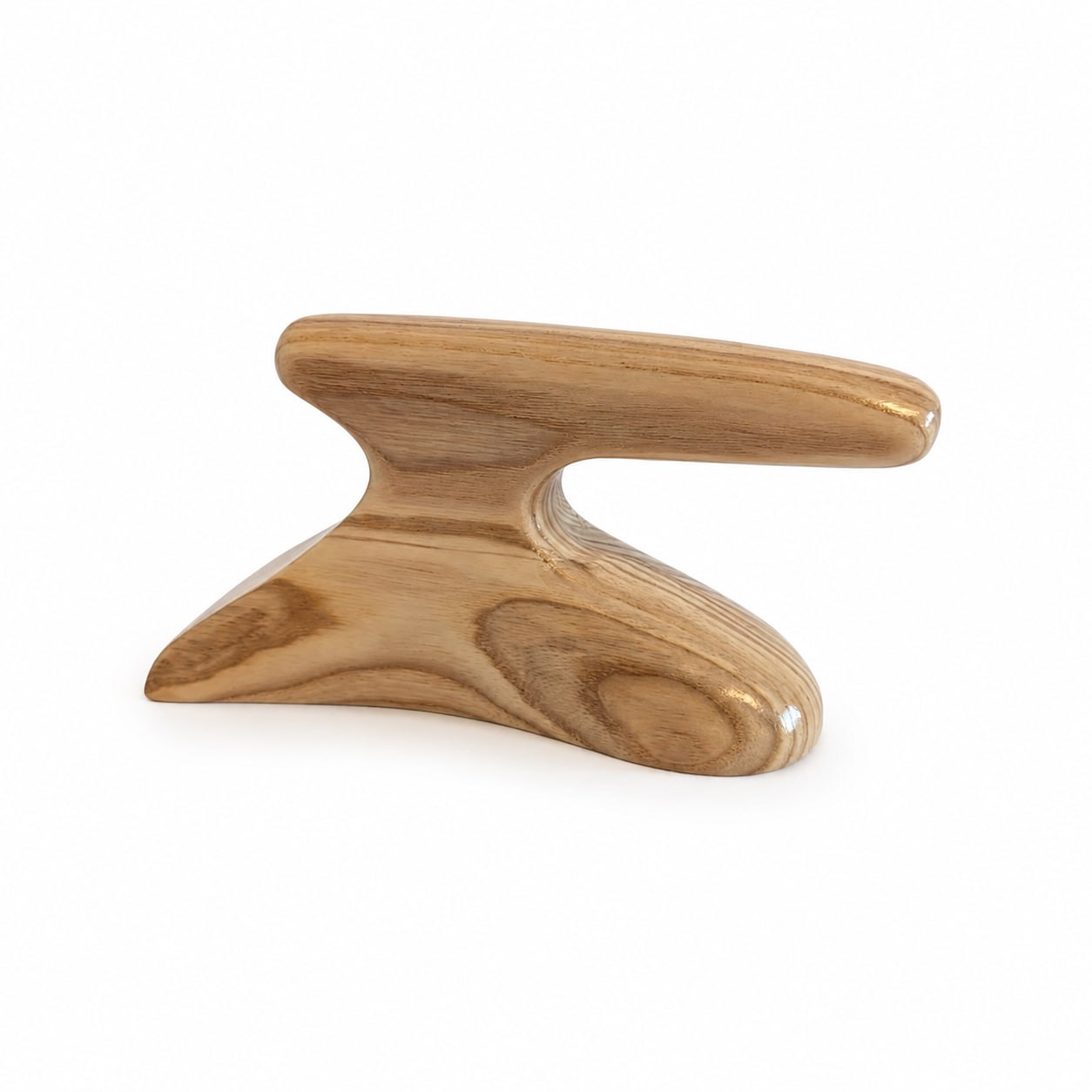 Wooden foot tolliker for shaping and refining felt hat brims